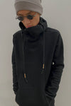 BORIS BIDJAN Saberi hooded sweater AW22 HOODY2 FTT00008 Black
